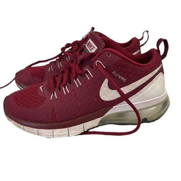 Nike Air Max Burgundy Red Flywire Low Top Running Shoes Size 7.5 main image 5